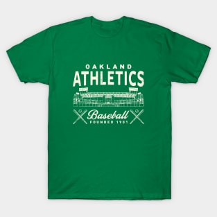 Oakland A's Stadium by Buck Tee T-Shirt